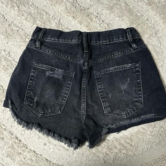 Free People Distressed Denim Shorts - Picture 4 of 5